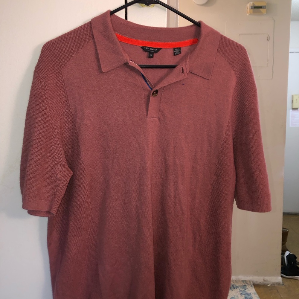 Ted Baker Men's Polo Shirt in Rust
